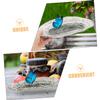 BESPORTBLE 2-Piece Ceramic Water Feeders for Butterflies and Bees, Outdoor Garden Decor view 2