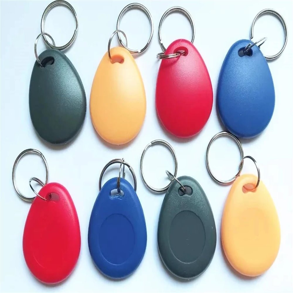 MIELEU 50-Piece UID-Changeable IC Tag MF 1K S50, 13.56 MHz, Writable/Rewritable HF ISO14443A Chinese Magic Backdoor Command Key Fob, Blue