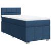 vidaXL Box Spring Bed with Mattress Blue 100 x 200 cm Fabric view 1