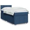 vidaXL Box Spring Bed with Mattress Blue 100 x 200 cm Fabric view 2