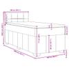 vidaXL Box Spring Bed with Mattress Blue 100 x 200 cm Fabric view 3