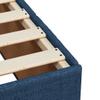 vidaXL Box Spring Bed with Mattress Blue 100 x 200 cm Fabric view 4