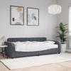 vidaXL Daybed with Mattress Dark Gray 90 x 200 cm Velvet view 2