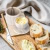 French Butter Dish with Marble Lid, Viva Jade view 2