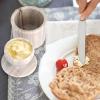 French Butter Dish with Marble Lid, Viva Jade view 3