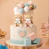 JeVenis Gender Reveal Cake Decorations – Boy or Girl Party Decor view 4