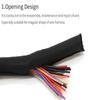 JWOO Self-Closing PET Braided Cable Sleeve, Orange, 8 mm x 2 m view 4