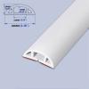 1 m Self-Adhesive Floor Cable Cover, Flat Cable Protector, White view 2