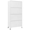IKAYAA Metal Locker Cabinet with 12 Lockable Compartments, White view 4