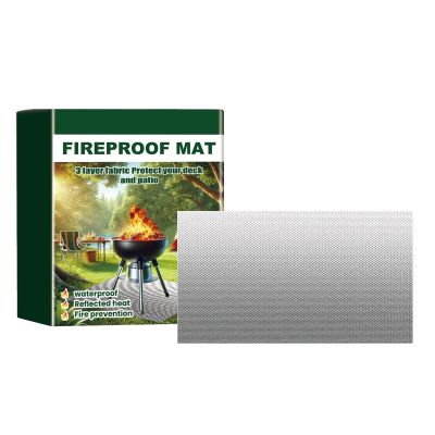 Uhngw Fireproof Mat - BBQ Heat-Resistant Pad