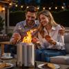 BALI OUTDOORS Tabletop Fire Pit, Small Smokeless Patio Fire Pit view 2