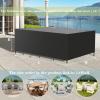 420D Oxford Garden Furniture Cover, 100 x 70 x 84 cm, Black/Silver view 2