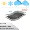 420D Oxford Garden Furniture Cover, 100 x 70 x 84 cm, Black/Silver view 4