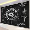 Photo Wallpaper Viking Runes Compass Black 250 x 175 cm Nonwoven 3D Wall Mural view 3