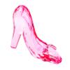 Cabilock 3-Piece Crystal High-Heel Shoe Table Decorations, Pink Acrylic Mini Shoe Figurines view 3