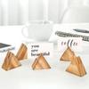 ZXFLOOR 10-Pack Wooden Card Holders for Photos, Table Numbers and Place Cards view 1