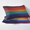 zcwl Rainbow Gradient Duvet Cover Set 155 x 200 cm, Colorful Striped, 2-Piece Reversible Microfiber Bedding view 3