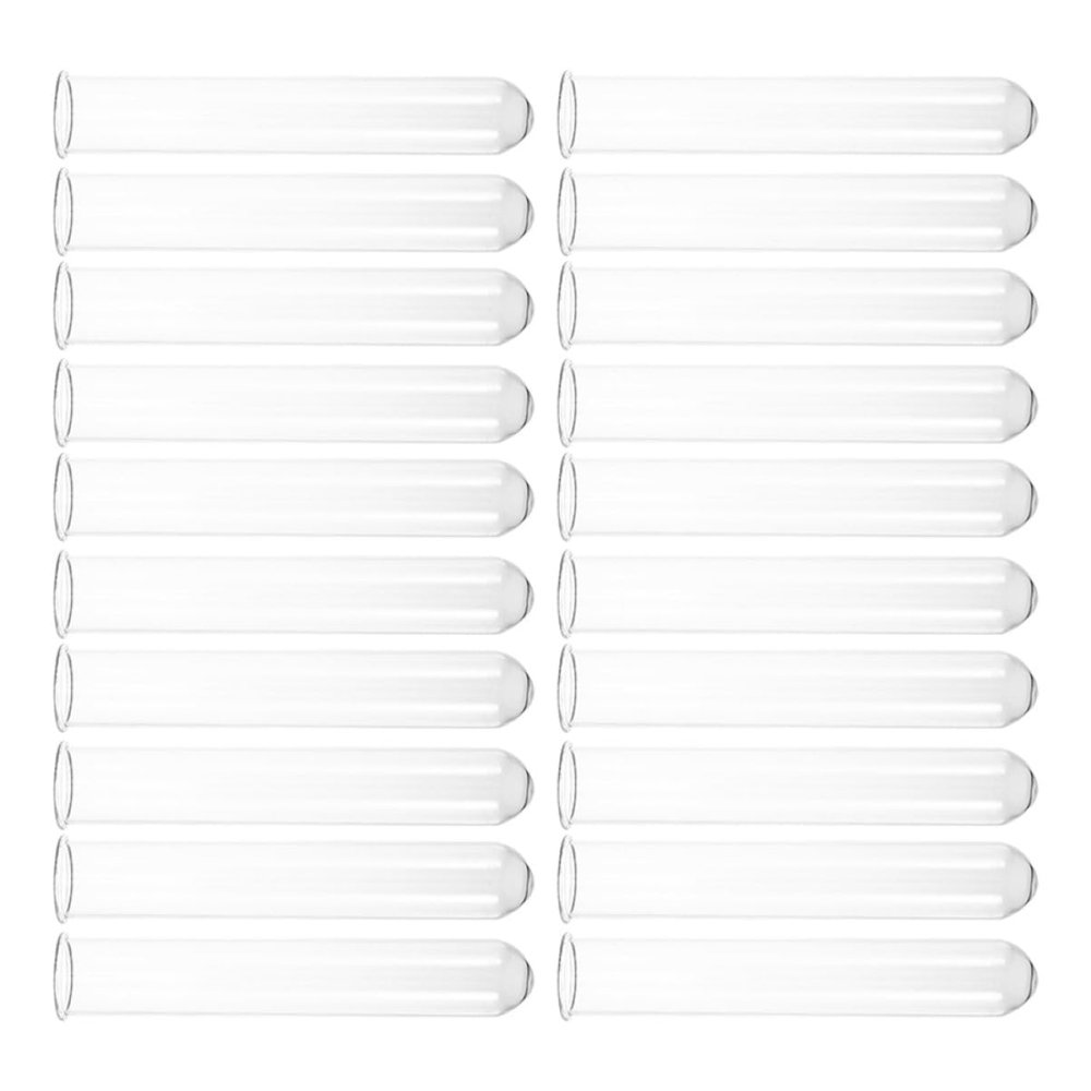 Gatuida 20-Pack 35 mL Clear Glass Test Tubes