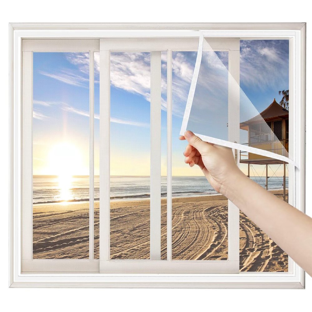 Self-Adhesive Fly Screen Strips 60 x 140 cm, White