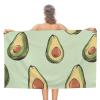 Fruit Pattern Beach Towel, Quick-Drying Microfiber, 130 x 78 cm view 1