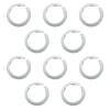Moicstiy 10-Pack 90 mm White Plastic Water Pipe Covers view 1