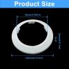 Moicstiy 10-Pack 90 mm White Plastic Water Pipe Covers view 2