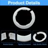 Moicstiy 10-Pack 90 mm White Plastic Water Pipe Covers view 4