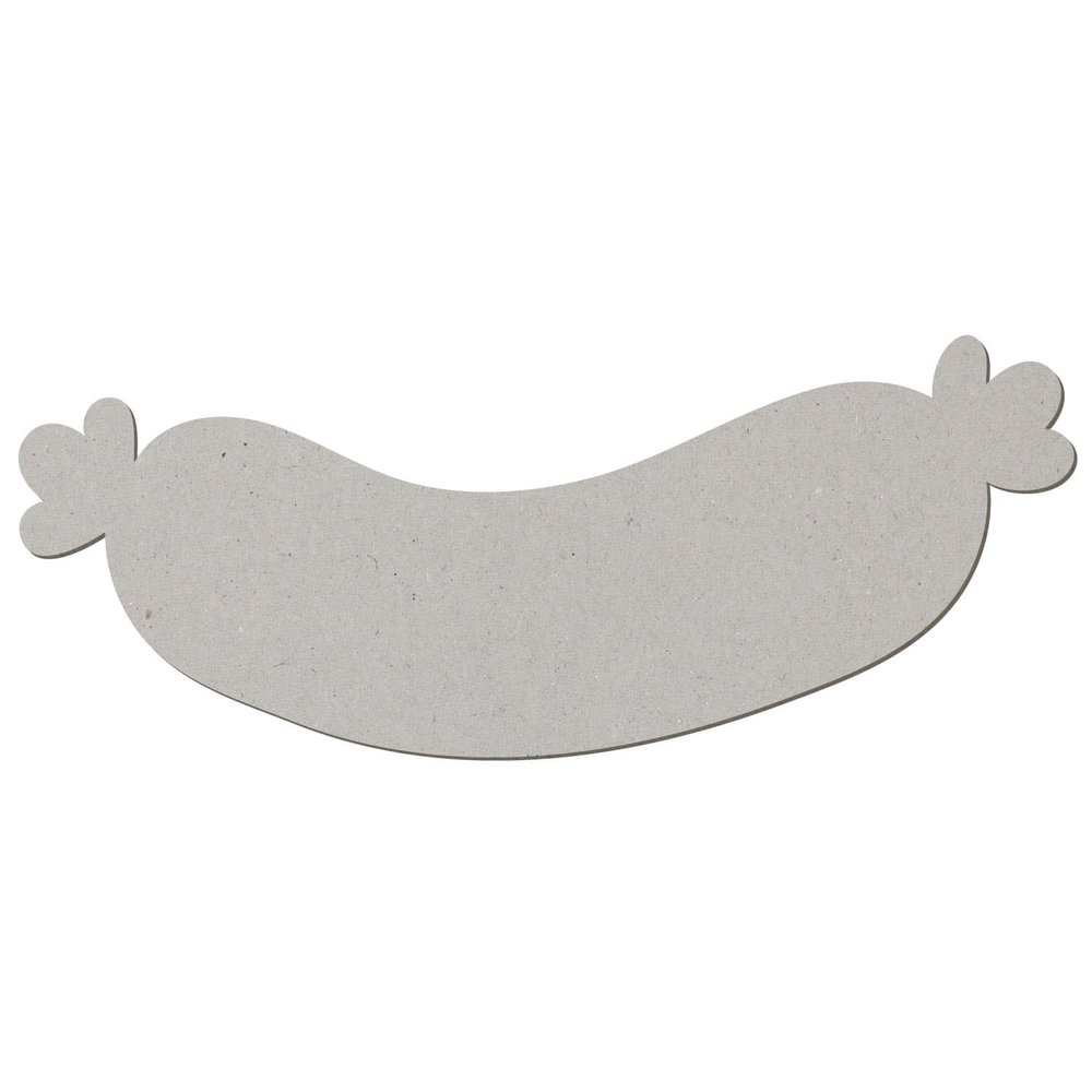 Cardboard Weißwurst V1 – Craft & Décor, 5–50 cm, Pack of 100, 10 cm Wide