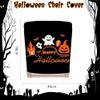 Hiseng Halloween Chair Covers, 2/4/6/8-Piece Set, 58 x 49 cm, Cotton-Linen Dining Chair Covers, Halloween 9, 8-Piece Set view 2