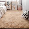 YUANWAN Shaggy Area Rug, Modern, 115 x 285 cm, Non-Slip, Washable, Beige view 1