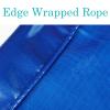 Robust, waterproof tarp with eyelets, blue view 3