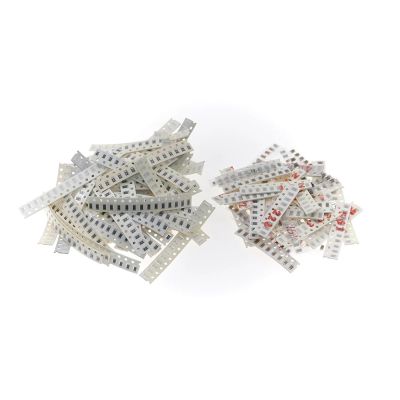 1206 Resistor and Capacitor Kit, 50 Resistor Values (0–10 MΩ), 40 Capacitor Values (2.2 pF–1 μF)