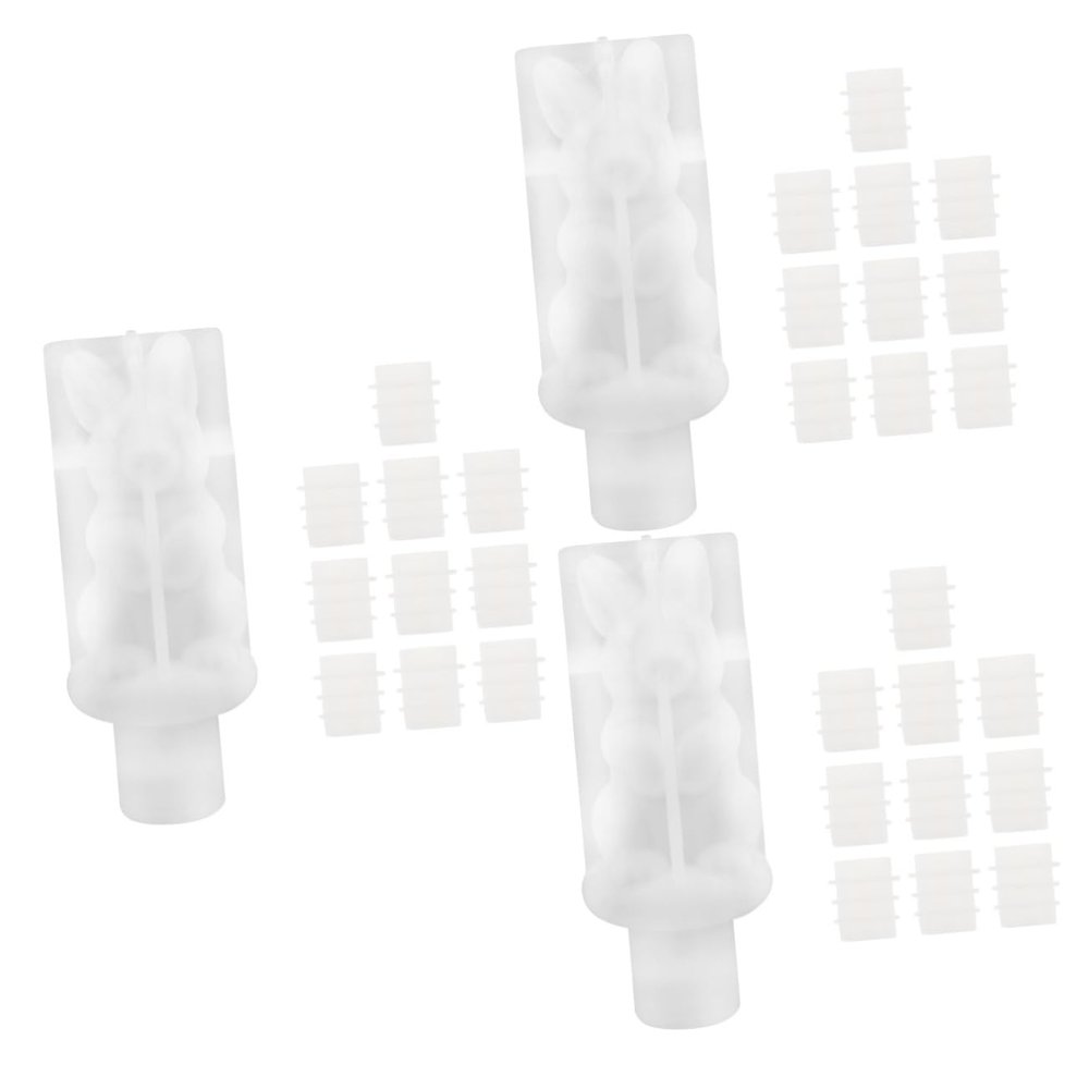 STOBOK 3-Piece Bottle Stopper Molds for Wine Bottles, DIY Epoxy Resin Crafting