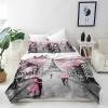 ANHOPE Paris Eiffel Tower Duvet Cover Set, 200 x 200 cm, 2 Pillowcases, 65 x 65 cm view 1