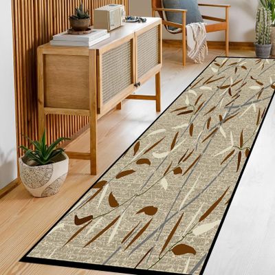 SUNLIMEI Runner Rug 75 x 500 cm, Non-Slip, Washable, Short-Pile Polyester Rug for Hallways