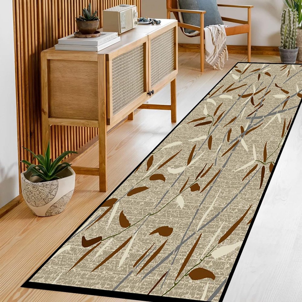 SUNLIMEI Runner Rug 75 x 500 cm, Non-Slip, Washable, Short-Pile Polyester Rug for Hallways