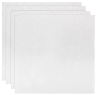 HESHUWEN Water-Soluble Embroidery Film, 4-Piece Set, Washable Stabilizer, Cold-Water-Soluble Film, 50 x 50 cm