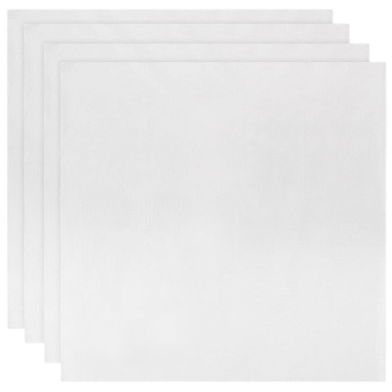 HESHUWEN Water-Soluble Embroidery Film, 4-Piece Set, Washable Stabilizer, Cold-Water-Soluble Film, 50 x 50 cm