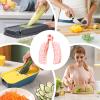 Rurunklee Vegetable Cutting Finger Guard, Fruit Slicer Guard, Non-Slip Food Cutting Finger Protector for Garlic and Lemon view 4