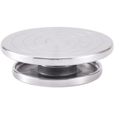 Lpitoy Rotating Aluminum Alloy Cake Stand, Cake Turntable for Decorating, for Cupcakes, Pastries, and Cake Decorations