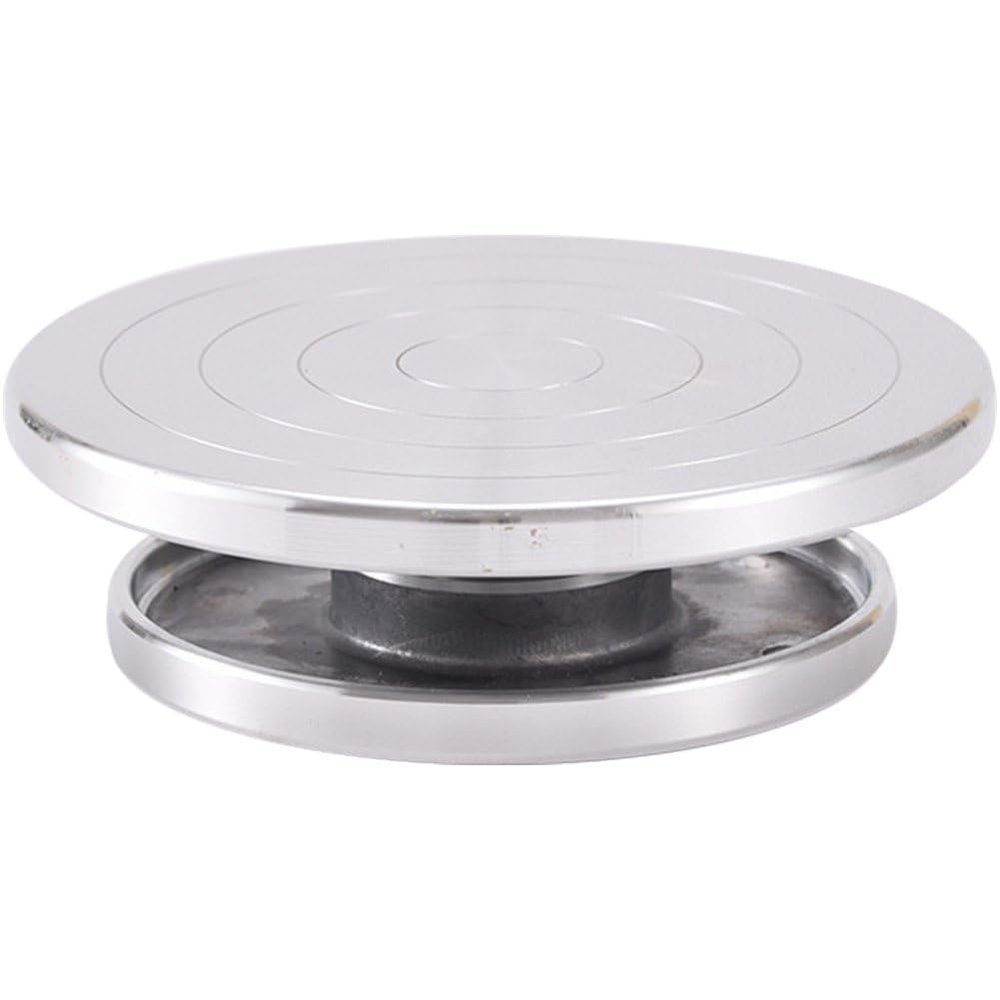 Lpitoy Rotating Aluminum Alloy Cake Stand, Cake Turntable for Decorating, for Cupcakes, Pastries, and Cake Decorations