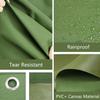 Heavy-Duty Waterproof Tarp, 2 x 12 m, Green, with Eyelets view 2