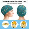 Dancing Ballerinas Swim Cap, Unisex, Waterproof, for Long and Short Hair view 3