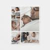 Personalized Flannel Throw Blanket with Photos, One-Sided Print, 5 Images, 75 x 100 cm view 3