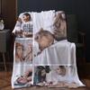 Personalized Flannel Throw Blanket with Photos, One-Sided Print, 5 Images, 75 x 100 cm view 4
