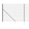 LXYZWRW Anthracite Mesh Fence with Ground Spike Anchors, 1.4 x 25 m view 4