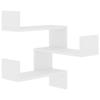 Higsose White Floating Corner Wall Shelf, 40 x 40 x 50 cm view 2