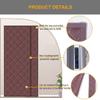 FIOVIP Magnetic Thermal Door Curtain, 135 x 190 cm, Canvas, Side Opening, Chestnut Brown view 4
