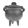 Cast Iron Witch Pot Candle Holder with Lid and Handle view 1