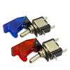 4-Pack Red 12V 20A Racing Car/Truck/Boat Covered LED Push-Button Rocker Toggle Switch, IINKUEYK (Red) view 3
